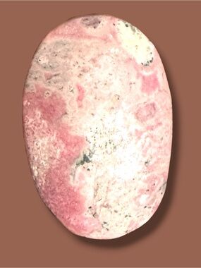 Rhodonite Palm Stone- Peruvian